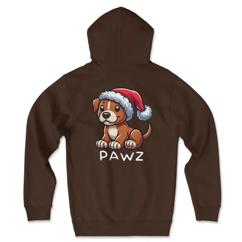 Brown Staffy Christmas (Adult Hoodie) sold by PAWZ