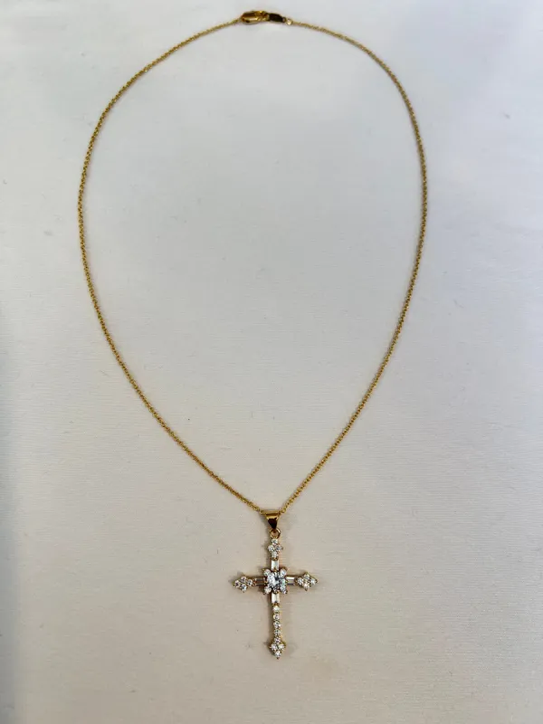 The Crystal Cross Necklace | SAMPLE sold by Vanessa Mooney