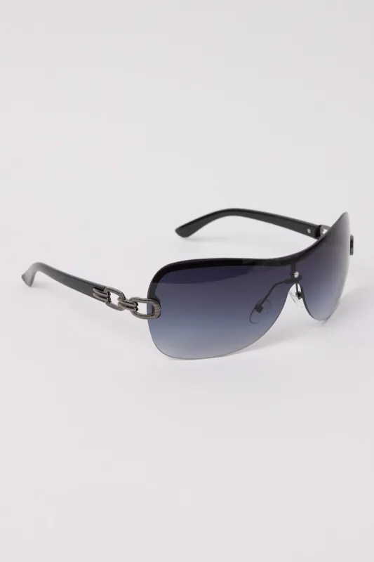 Black Visor Sunglasses sold by Ally Fashion