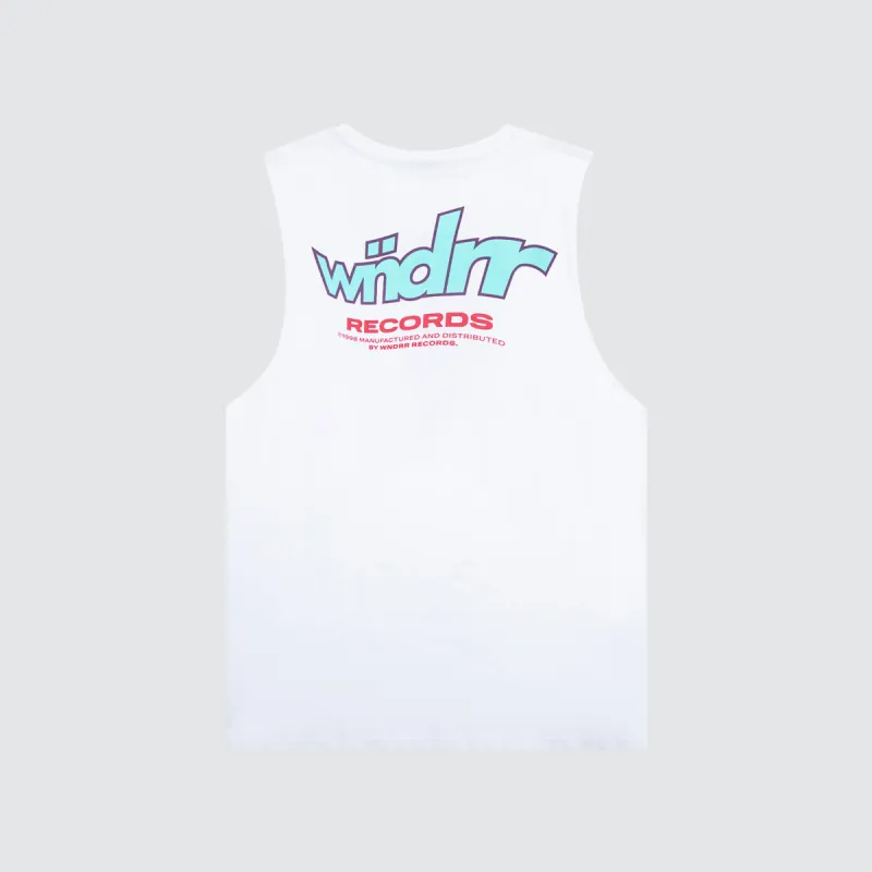 Warped Muscle Top White sold by Neverland