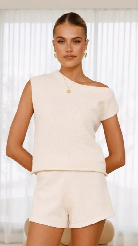 Robin Off Shoulder Top - Cream sold by Billy J