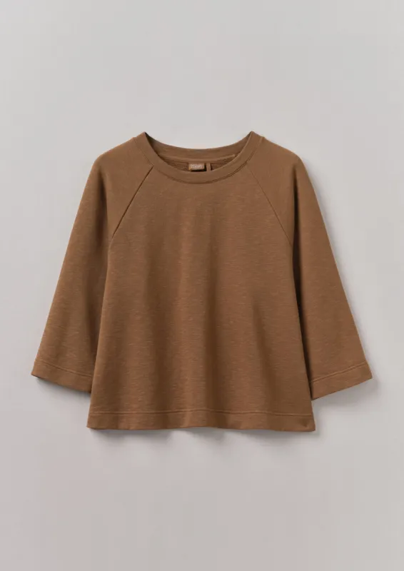 Loopback Cotton Jersey Sweater | Brown Anise sold by TOAST