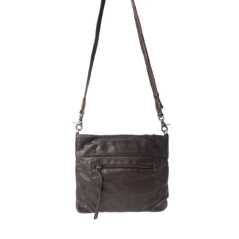 Morrisville Shoulder Bag In Dark Brown sold by Myra Bag