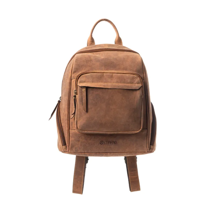 Mountain Range Backpack In Brown sold by Myra Bag