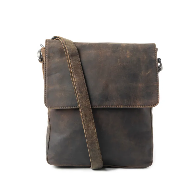 Mountain Heights Messenger Bag In Brown sold by Myra Bag