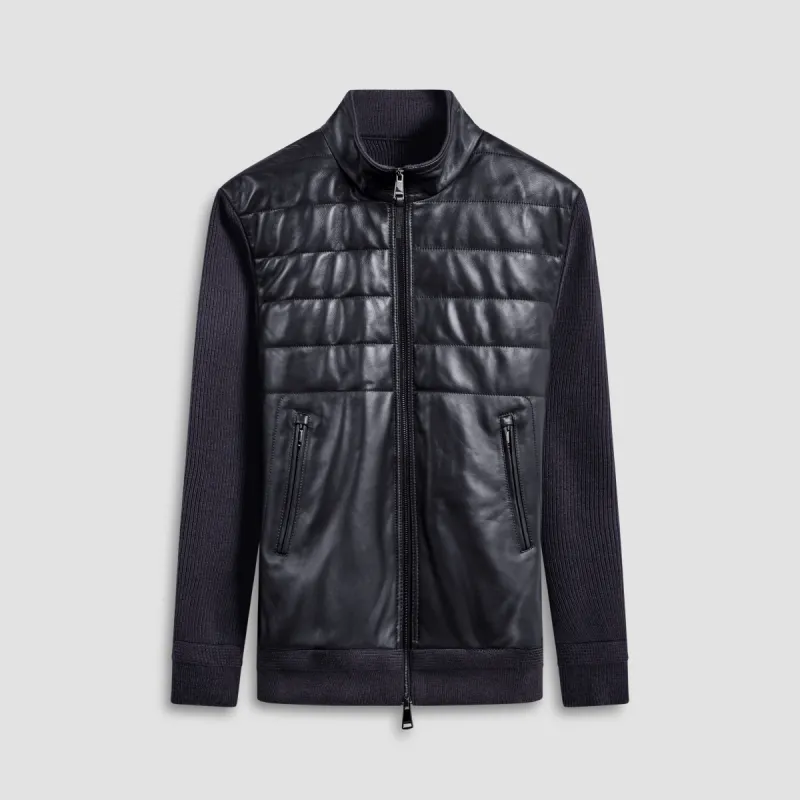 Leather & Knit Jacket sold by Bugatchi