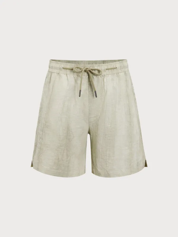 Hapnix® - Solid Men's 7" Cotton Swim Trunks sold by BERLOOK