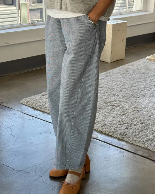 Arc Pants - Blue Stripe sold by ban.do