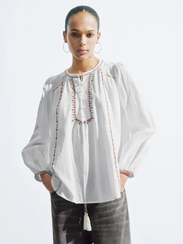 Crew Neck Overhead Shirt sold by Urban Revivo