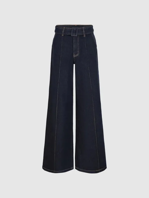 Wide-Leg Denim Jeans sold by Urban Revivo