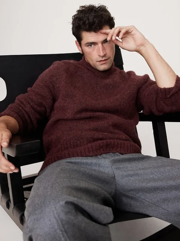 Alpaca-Wool Blend Crew-Neck Sweater sold by GAP