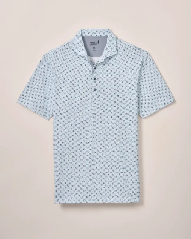 PerryGolf Performance Mesh Polo - Razz Print sold by Johnnie-O