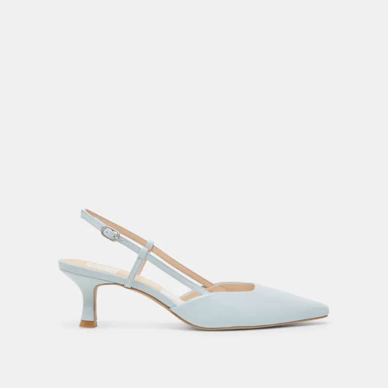 ODELA HEELS ICE BLUE LEATHER sold by Dolce Vita