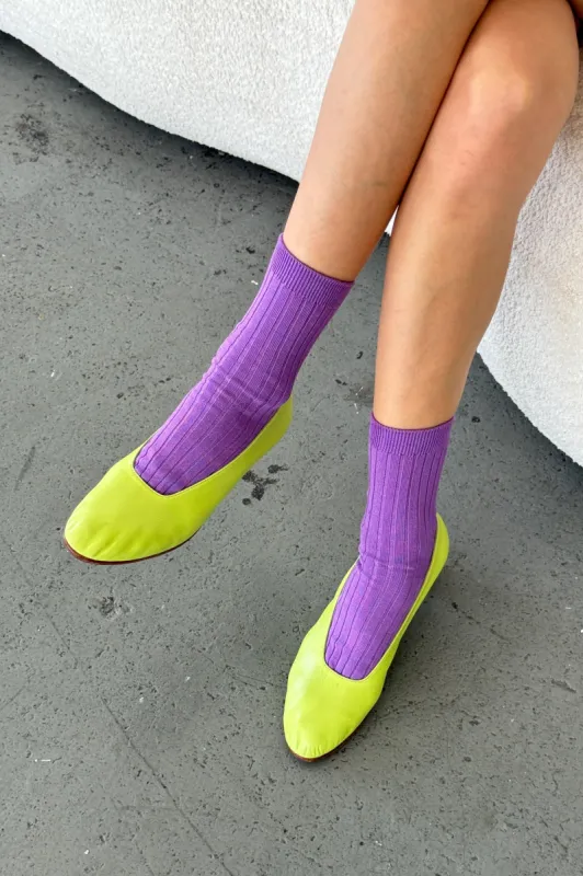 Her Socks (MC cotton) - Violet sold by Le Bon Shoppe