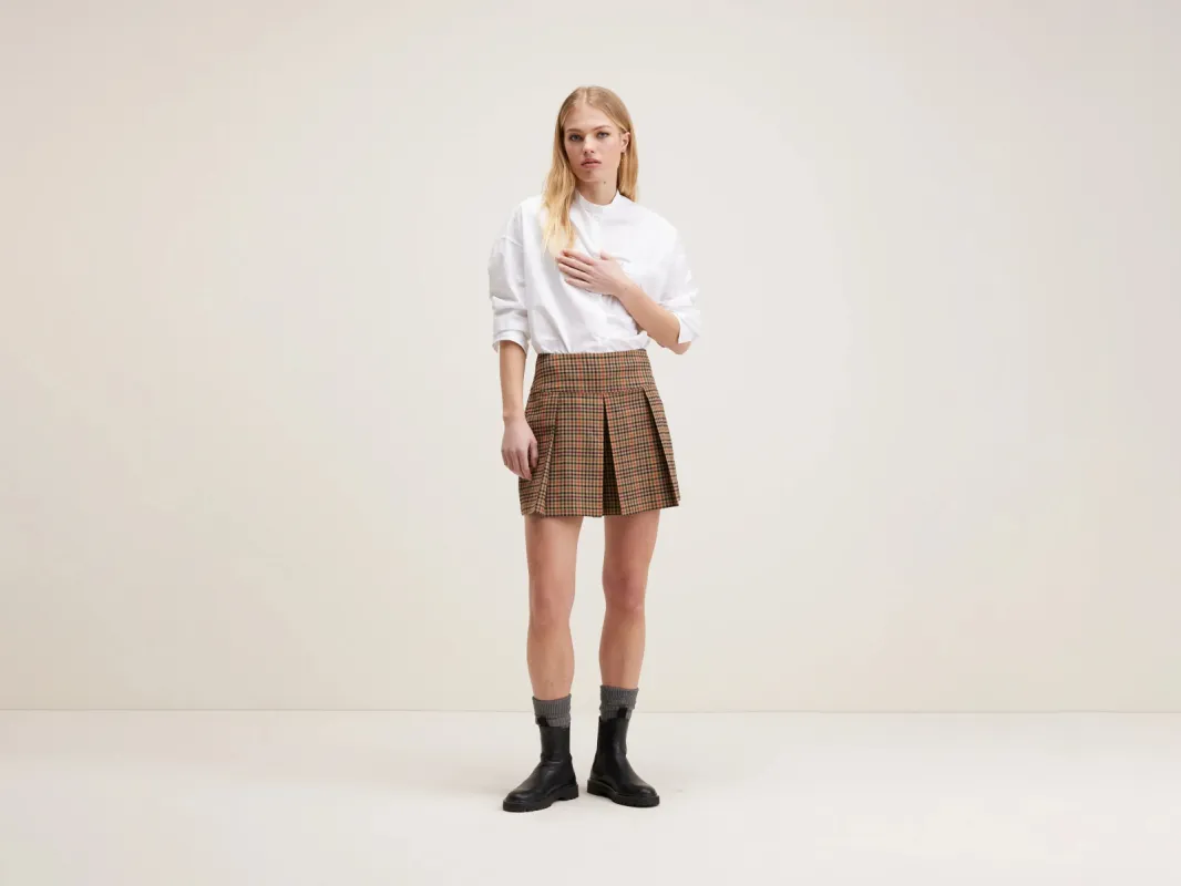 Tulsi mini skorts (242 / W / CHECK A) sold by Bellrose