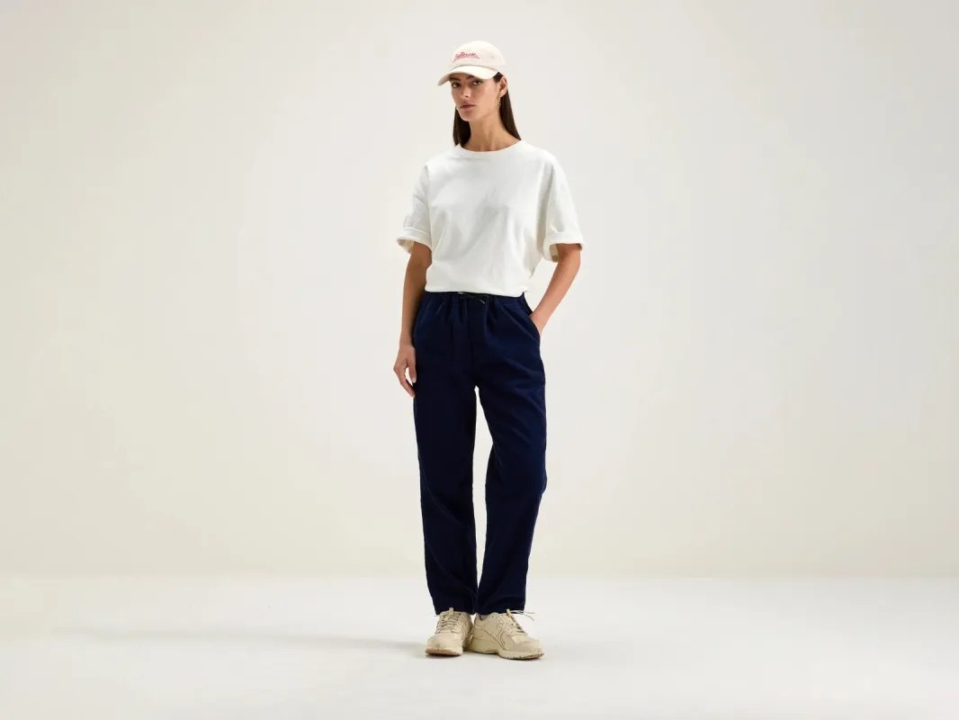 Pizzy relaxed trousers (242 / W / NAVAL) sold by Bellrose