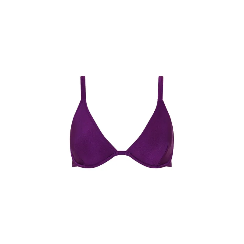 Underwire Triangle D+ Cup Bikini Top - Sugar Plum sold by Kulani Kinis