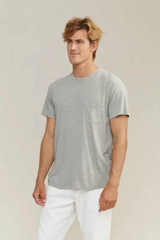 Heathered Jung Pocket Tee sold by Jungmaven
