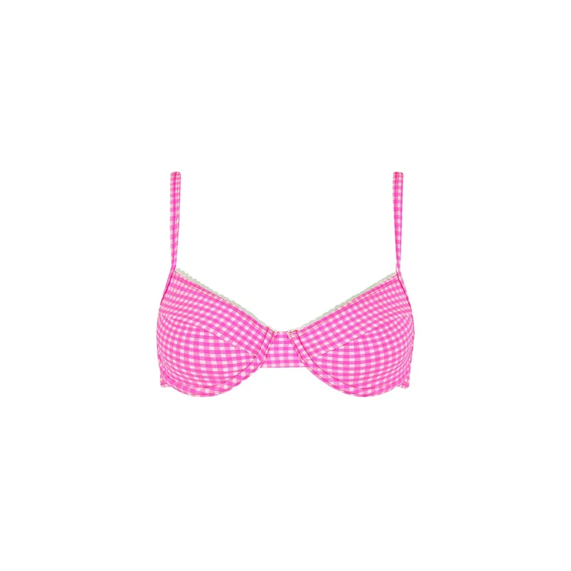 Ditzy Underwire Bra Bikini Top - Pink Diva sold by Kulani Kinis