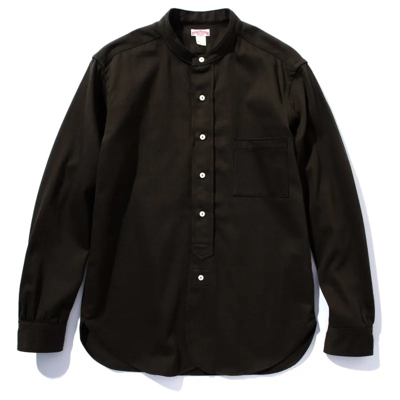 DOUBLE DIAMOND BAND COLLAR SATEEN SHIRT sold by The Real McCoy's