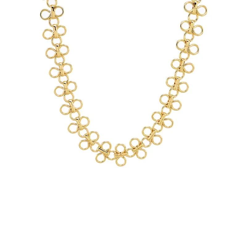 Solid Open Circle Link Chain Choker sold by Adina Eden's