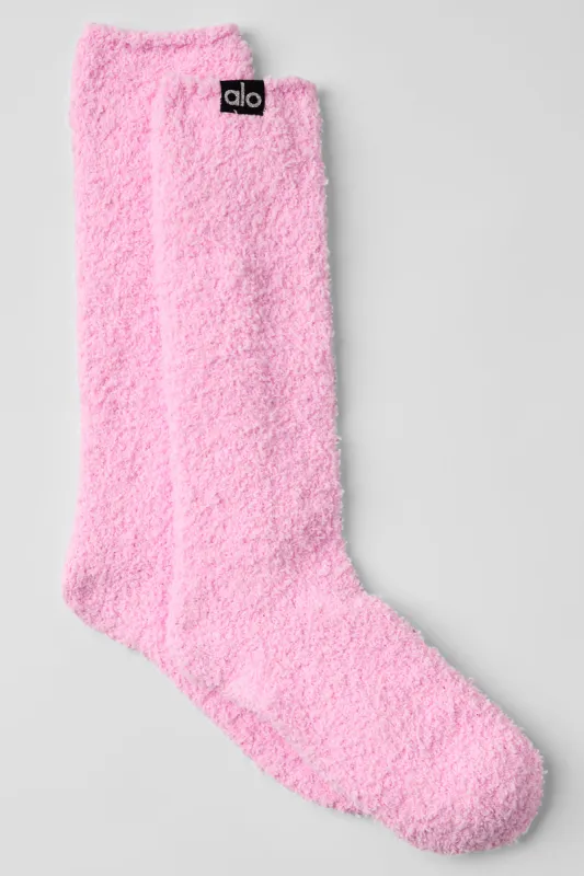 Women's Plush Lush Sock - Sweet Pink sold by Alo Yoga