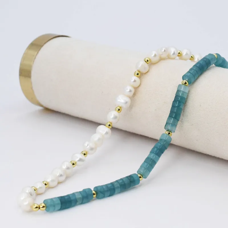 Pretty In Blue Gemstone Necklace sold by Buddy Love