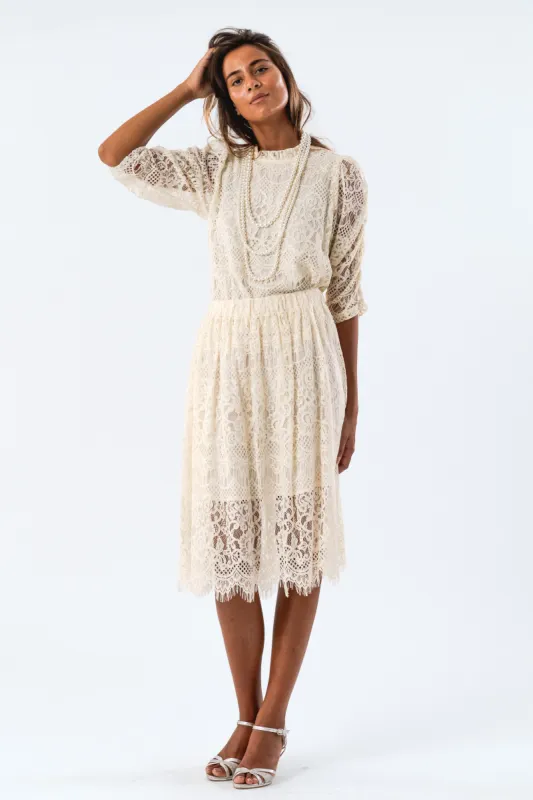 EverLL Short Skirt - Creme sold by Lollys Laundry