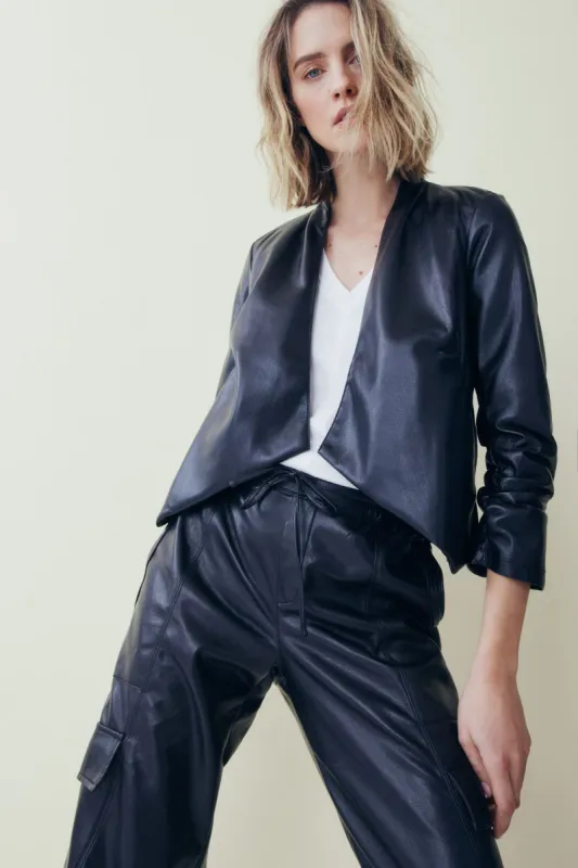 Lucio black jacket sold by MELISSA NEPTON