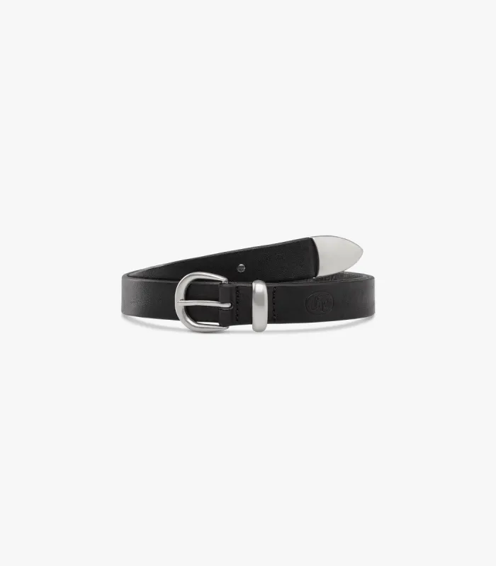 Western Bridle Leather Belt Slim sold by Knickerbocker