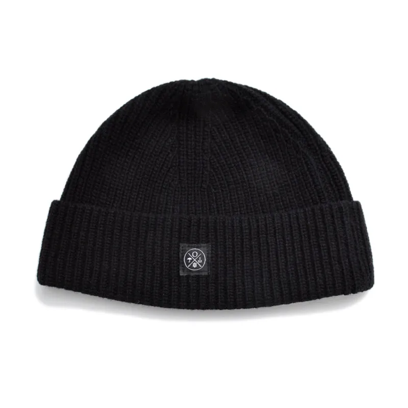Black Recycled Cashmere Toque sold by Outclass