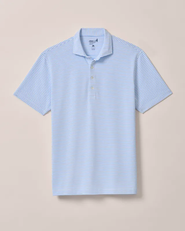 PerryGolf Performance Mesh Polo - Stetson Stripe sold by Johnnie-O