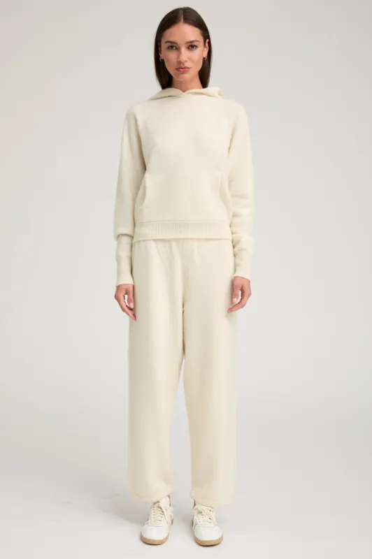 Ivory Cashmere Sweatpants sold by SPRWMN