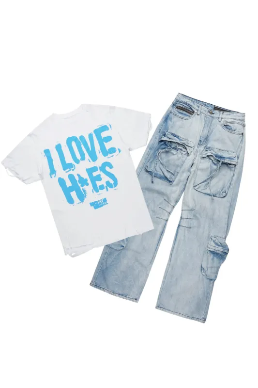 Banyan T-Shirt & Cazer Baggy Jean Bundle sold by Rockstar Original