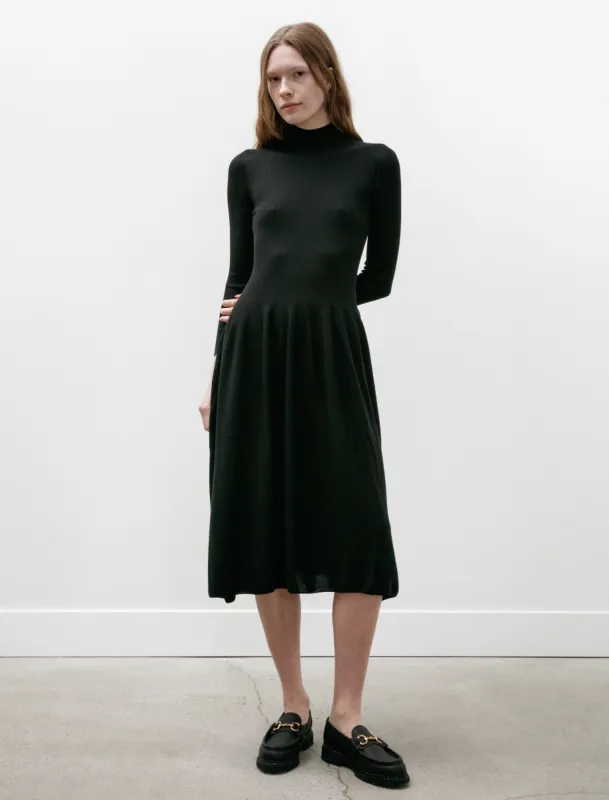 Silk Long Sleeve Dress Black sold by SHOP NEIGHBOR