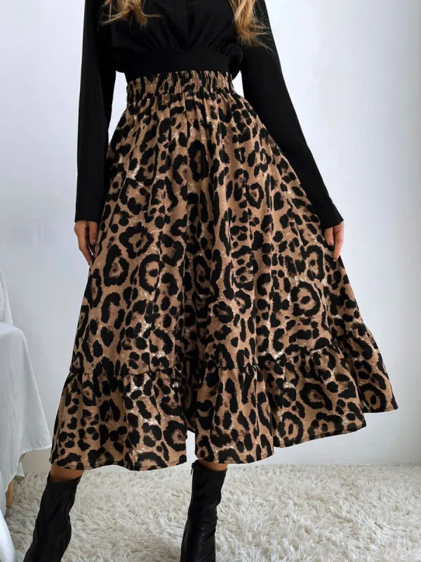 Elastic Waist Midi Skirt sold by Body Central