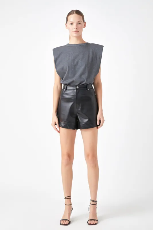 Shoulder Pad Shirt sold by Endless Rose