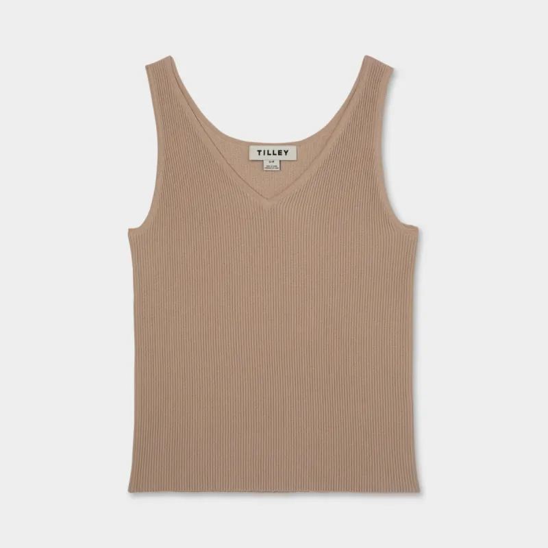 V-Neck Rib Shell sold by TILLEY