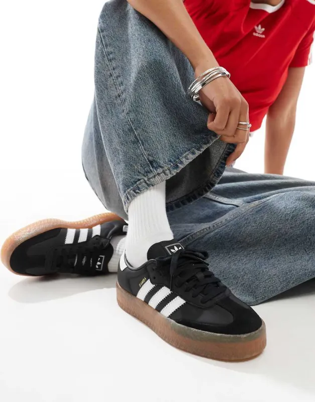 adidas Originals Sambae trainers in black sold by ASOS