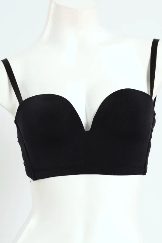 Backless Longline Bra - Black sold by Edgars
