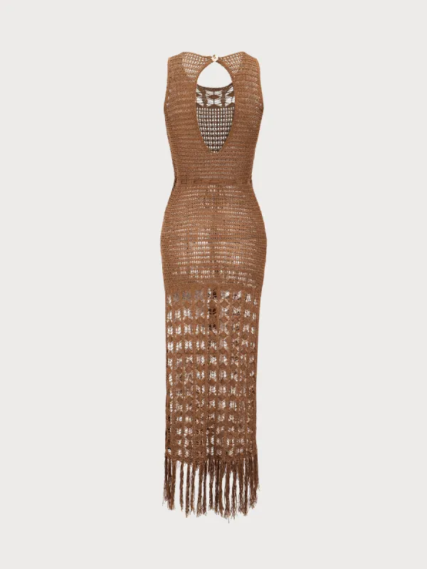 Brown Cover-Up Dress sold by BERLOOK