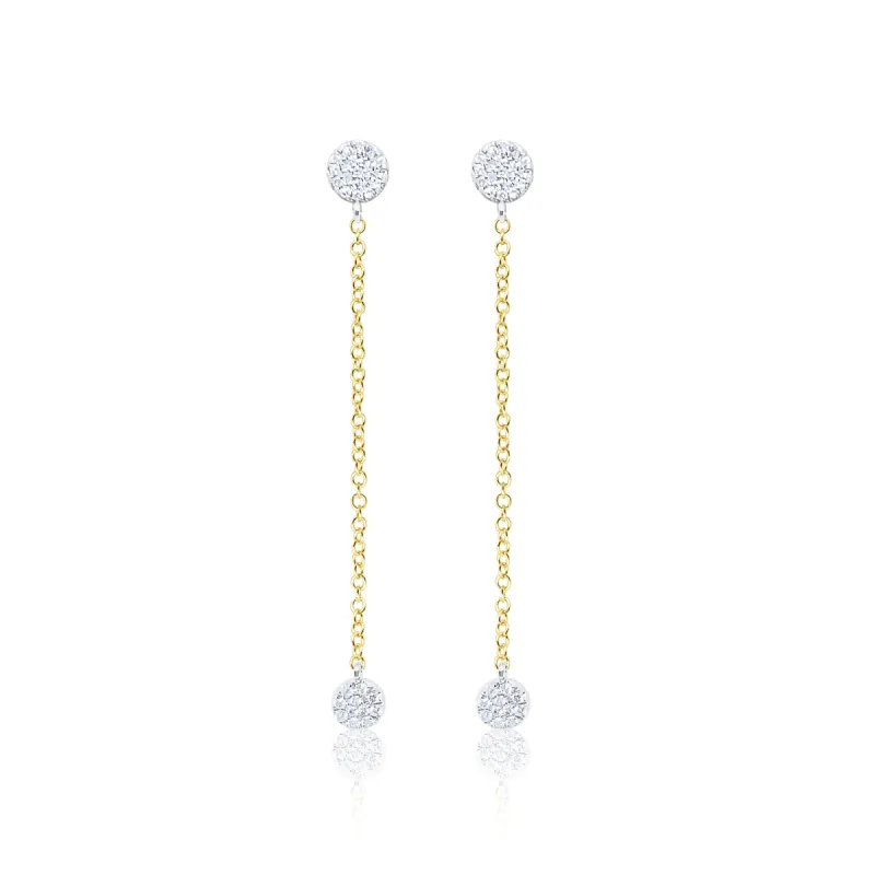 Yellow Gold Fringe Earrings sold by Meira T