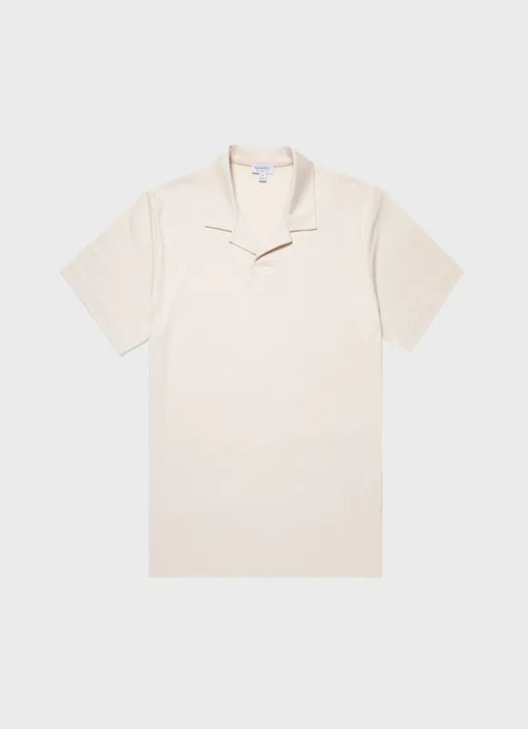 Men's Heavyweight Polo Shirt in Undyed sold by Sunspel