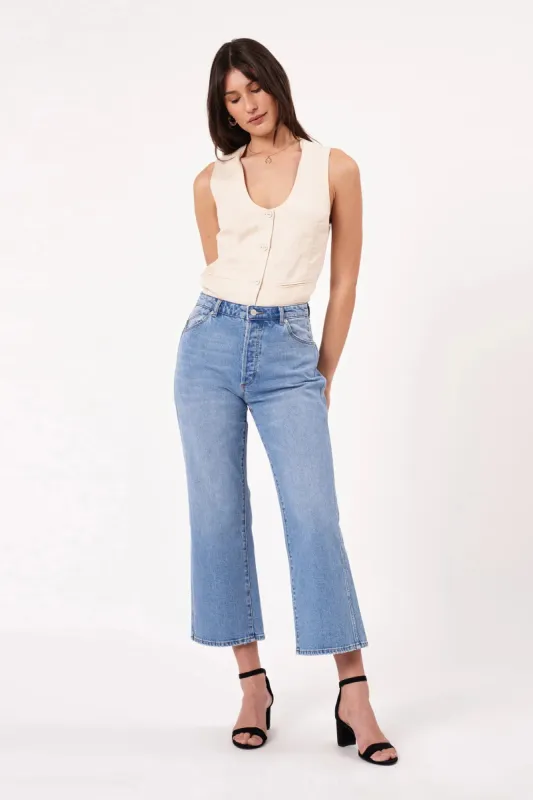 The Classic Flare Cropped Denim by Rolla's sold by Thread & Seed