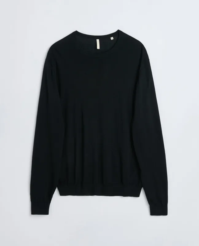 MERINO CREW BLACK sold by Sunflower