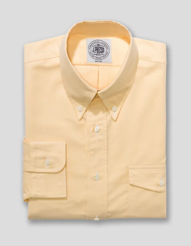 Oxford Cloth Button Down Dress Shirt - Flap Pocket sold by J. Press