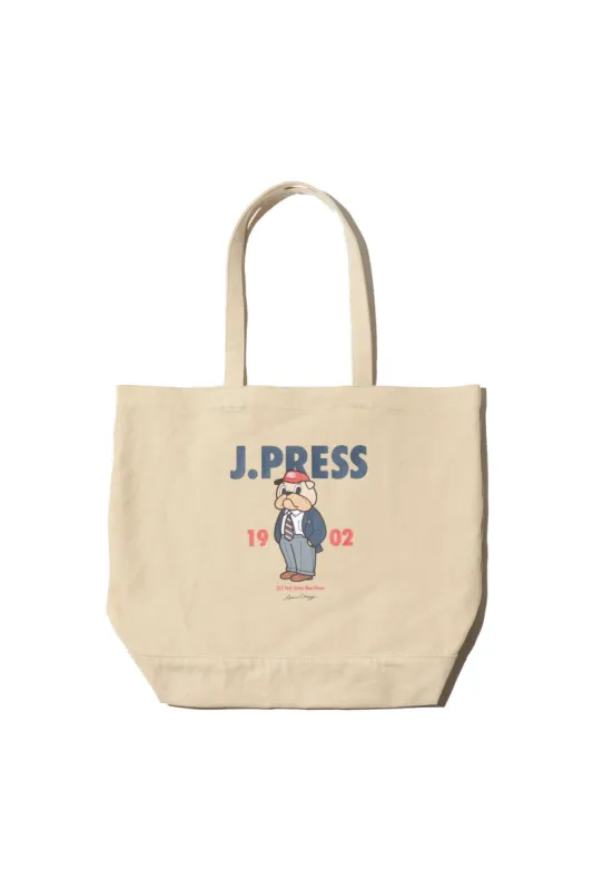 AARON CHANG IVY BULLDOG TOTE BAG - KHAKI sold by J. Press