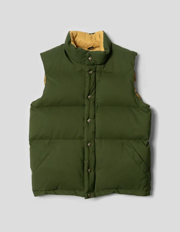 CRESCENT DOWN WORKS VEST - OLIVE sold by J. Press
