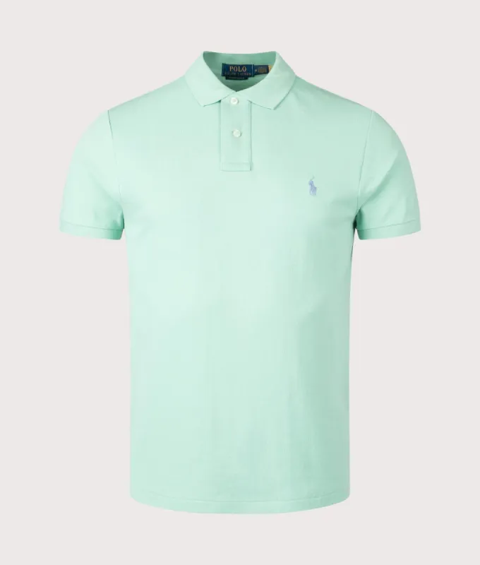 Custom Slim Fit Mesh Polo Shirt sold by EQVVS