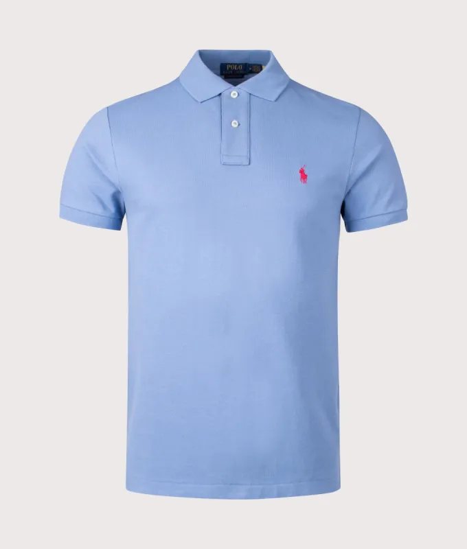 Custom Slim Fit Mesh Polo Shirt sold by EQVVS